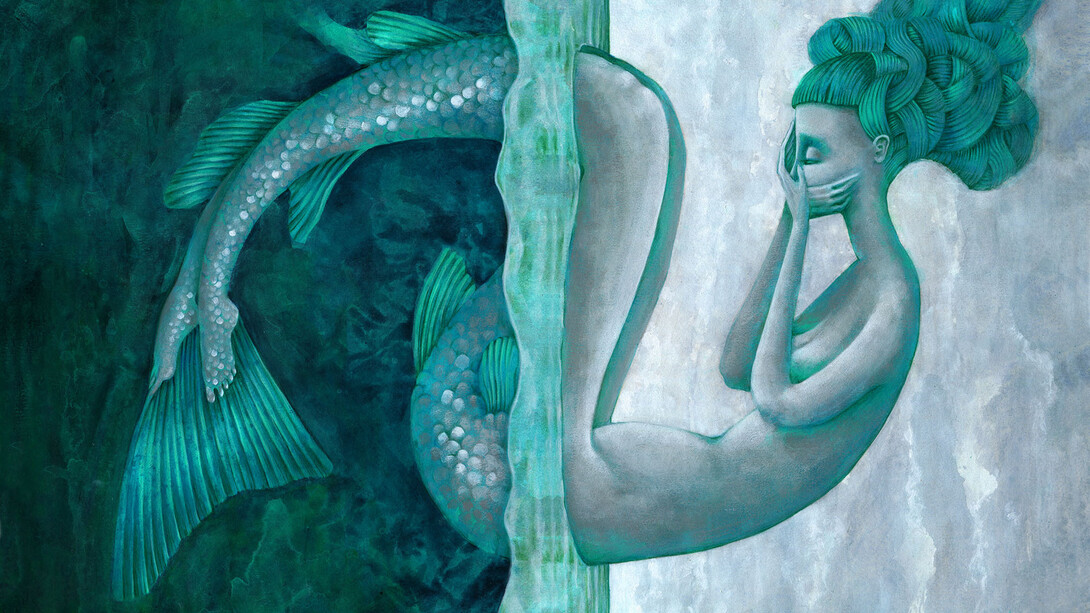 Sirena, ill. di Michelangelo Rossato da La sirenetta, Ed. ARKA