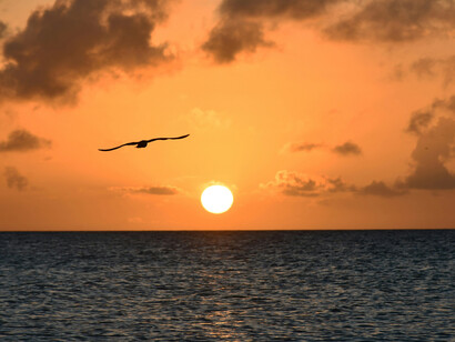 Atardecer en el archipiélago de Los Roques, Venezuela
