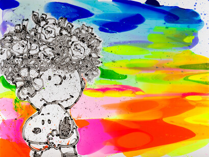 Tom Everhart, In the bu with my boo, 2020. Courtesy of Off the Wall Gallery