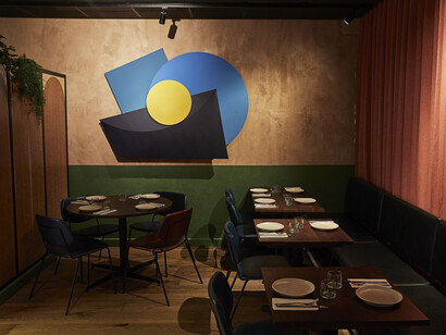 Honey and Smoke Grill House, ground floor interior, 2023. Photo: Patricia Niven