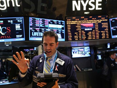 Un operador en la Bolsa de Nueva York