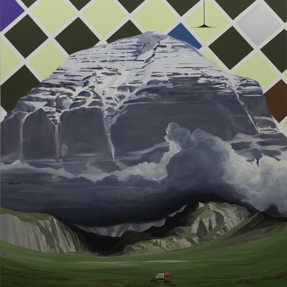 Gama, Armored Car, 2014, Oil on canvas, 78 3/4 x 70 3/4 x 2 in.
