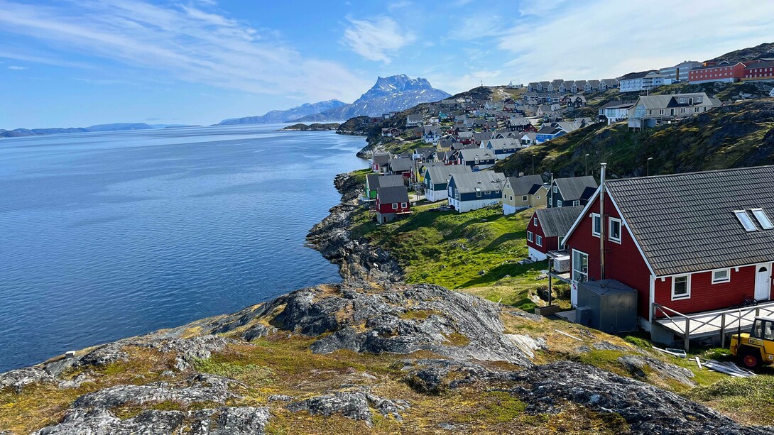 Nuuk, la capitale della Groenlandia. Nuuk è la città più grande e popolosa della Groenlandia e si trova sulla costa sud-occidentale dell'isola