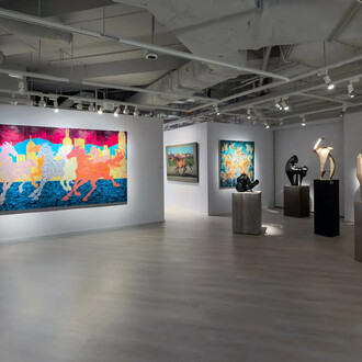 Various artists, A ride in fantasies, exhibition view. Courtesy of Kwai Fung Hin Art Gallery