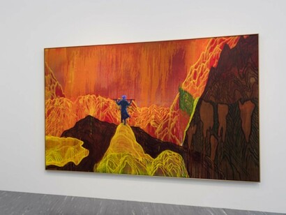 Daniel Richter, Exhibition view. Courtesy of 21er Haus