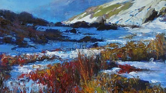 Martin Collins, Cwm Bychan, Snowdonia, oil on canvas board, 48 x 54cm, 2013
