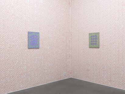 Zak Kitnick, Paintings for children, exhibition view. Courtesy of Nino Mier Gallery