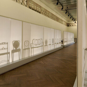 Historismus jugendstil, ausstellungsansicht. Mit freundlicher genehmigung des Museum für angewandte Kunst