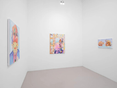 Nehemiah Cisneros, Burning desires, exhibition view. Courtesy of Charlie James Gallery 
