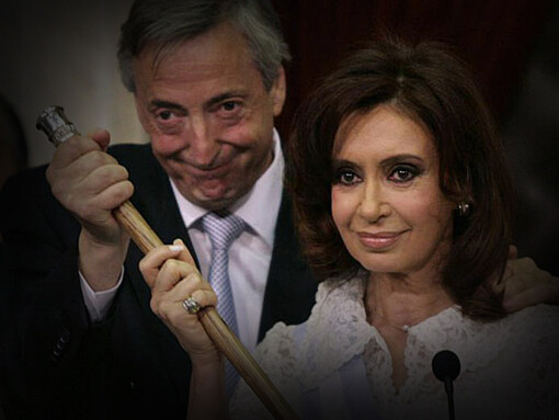 Néstor Kirchner, ex presidente de Argentina y Cristina Fernández de Kirchner, vicepresidenta de Argentina
