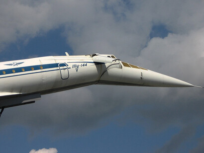 The Tupolev Tu-144 (Russian: Туполев Ту-144; NATO reporting name: Charger) is a Soviet supersonic passenger airliner designed by Tupolev, which was in operation from 1968 to 1999