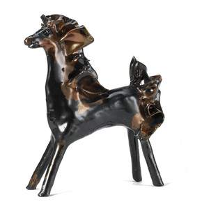 Melotti, Cavallino, 1960ca, ceramica, h.23cm