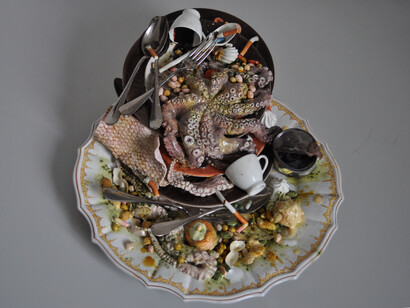 Bertozzi & Casoni, Minimi Avanzi, 2015, ceramica policroma