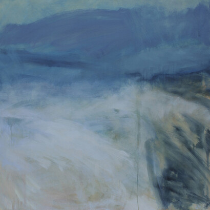 Leah Beggs, Dogs Bay, 2014, Oil on Canvas, 90 x 90 cm