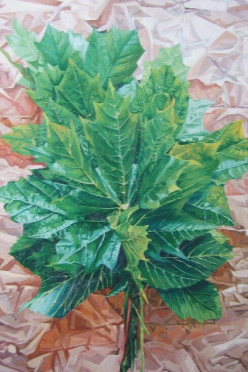Kieran Crowley, Leaves on Saturday, 70 x 50 cm