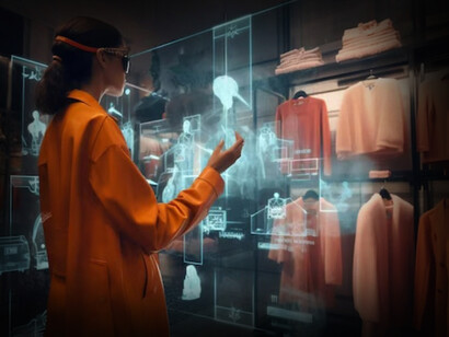 Realidad aumentada en la moda: los consumidores no solo compran prendas únicas, sino que las modifican virtualmente, creando artefactos que trascienden las fronteras de la realidad convencional