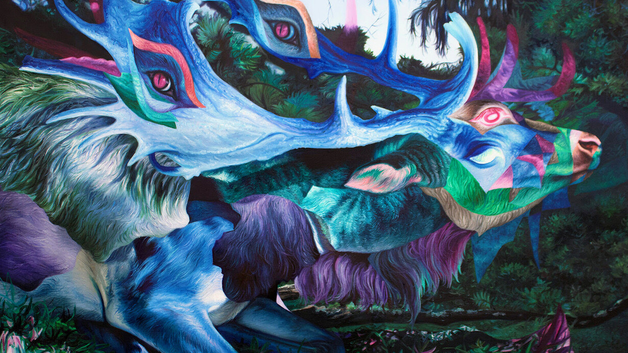 Angela Gram, Forest God, 2024. Courtesy of VillageOneArt