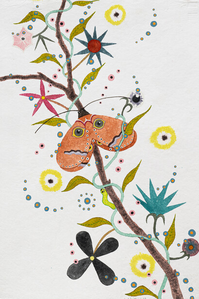 Justin L’Amie, Moon moth, 2025. Courtesy of PDX Contemporary Art