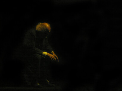 Álvarez-Nóvoa interpretando a Max Estrella, de su adorado Valle-Inclán