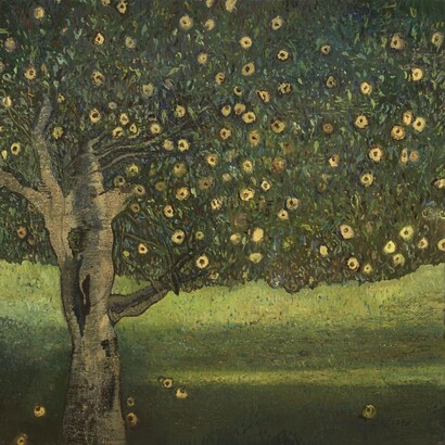 Gail Chase Bien, Having a Klimty day (detail), 2026. Courtesy of Andra Norris Gallery