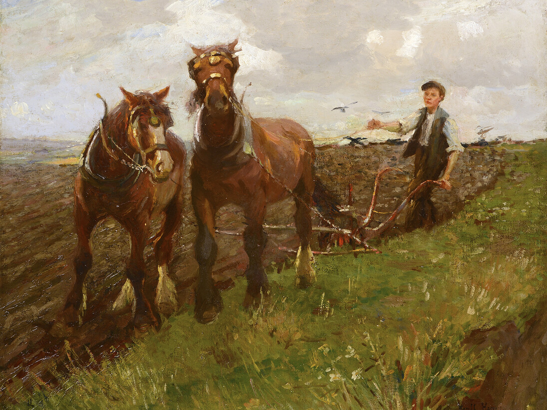 Harold Harvey, The Young Ploughman, Bowerman Charitable Trust