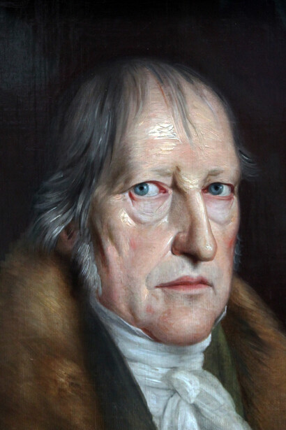 Veja como descartes e hume influenciaram a ideia de autorreferenciamento e a percepção individual do eu. Representação de Georg Friedrich Wilhelm Hegel, pintado pelo artista Jakob Schlesinger