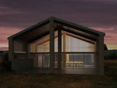 Antiguo pajar convertido en espacio polivalente. Autor: Agustí Costa. Render: Oscar Morales
