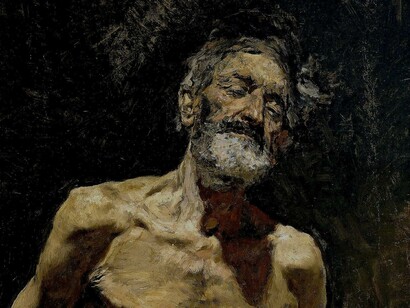 «Viejo desnudo al sol» (1871), Mariano Fortuny