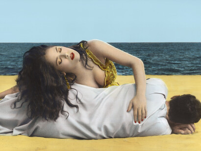 Youssef Nabil, I Saved My Belly Dancer #XI (détail), 2015, Hand coloured gelatin silver print © Courtesy of the artist and Galerie Nathalie Obadia, Paris/Bruxelles