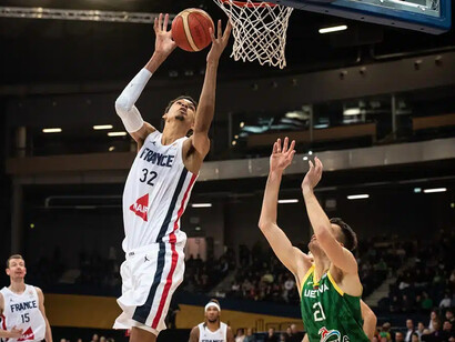 Wembanyama avec l’Équipe de France