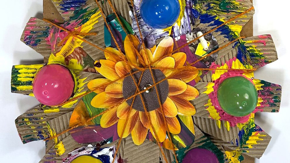 Bell and Ganassi, I’m always spinning on eggshells (detail), 2025-26. Courtesy of Jennifer Baahng Gallery