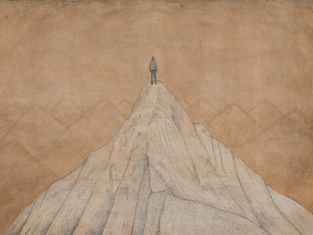 Buck, Jethro Man on a Mountain. Courtesy of Crane Kalman Gallery