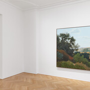 Jake Longstreth, Where we’re going we need roads, exhibition view. Courtesy of Galerie Max Hetzler