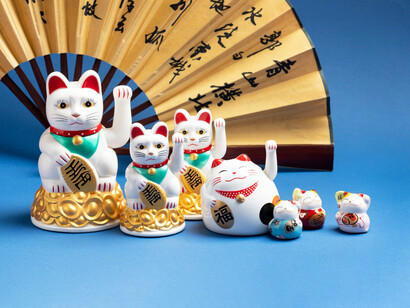 Gatos de la suerte chinos