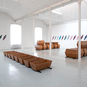 Thomas Schütte, Untitled (coffins), 1992, exhibition view. Courtesy of Tucci Russo Gallery