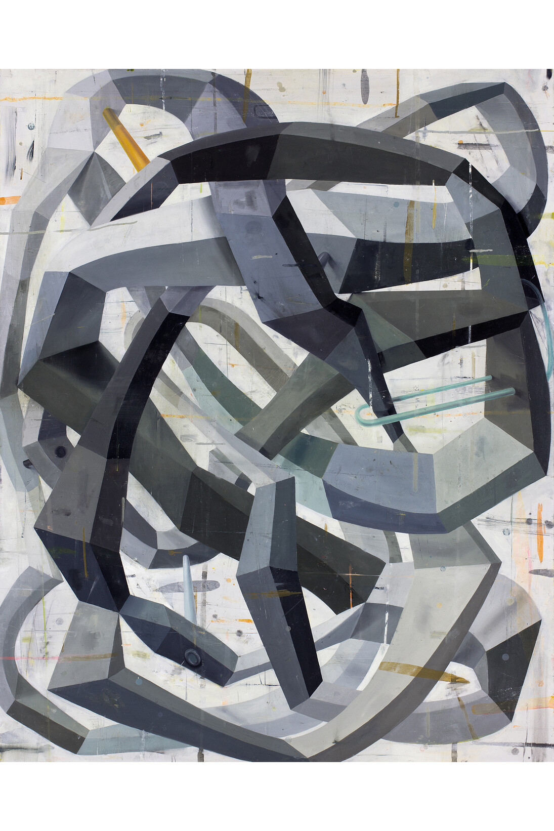 Deborah Zlotsky, The encyclopedia of obviously, oil on canvas. Courtesy of Robischon Gallery