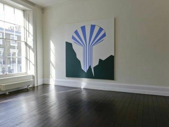 Ben Nathan, Chateau d'Eau,2012,181 x 166cm, oil on two part canvas