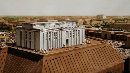 Ricostruzione del Tempio di Uruk nell'Antica Mesopotamia