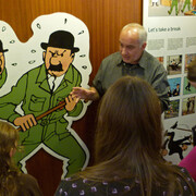 The Hergé area. Courtesy of Comics Art Museum