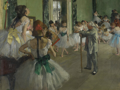 Detalle de La clase de danza, Edgar Degas