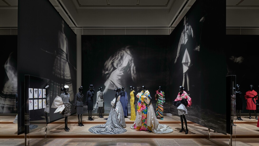 Installation view of “Christian Dior: Designer of Dreams” at Museum of Contemporary Art Tokyo, 2022