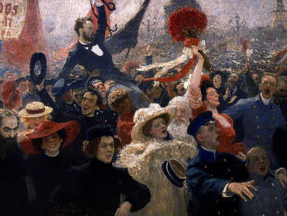 Ilya Repin, Manifestación del 17 de octubre de 1905, 1907