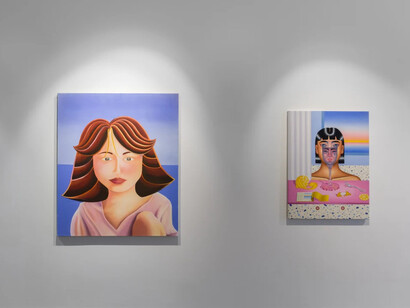Annie Pereira, Portraits: trough the looking glass, exhibition view. Courtesy of JD Malat Gallery