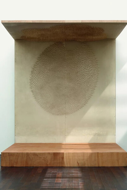 Günther Uecker, Bett zum aufwachen (A bed to wake in) (detail), 1965. Courtesy of Arp Museum 