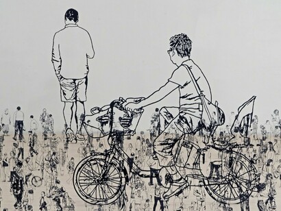 People I Saw But Never Met, Exhibition view. Courtesy of Shoshana Wayne Gallery