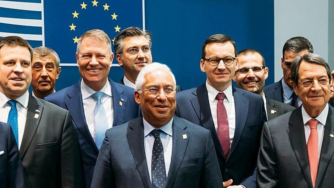EU leaders and members of the European council