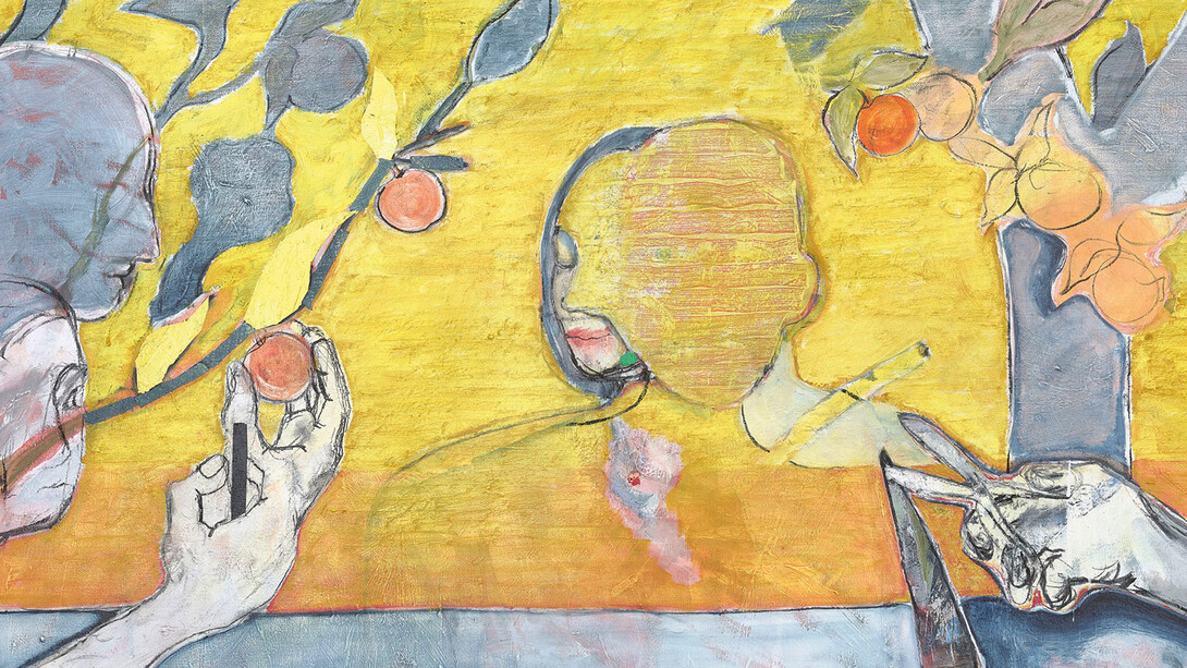 Magnus Plessen, The golden hour (détail). Avec l’aimable autorisation de la Galerie Lelong