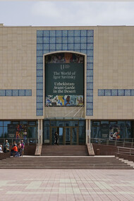 The Nukus Museum of Art, officially known as the State Museum of Arts of the Republic of Karakalpakstan named after I. V. Savitsky, Uzbekistan