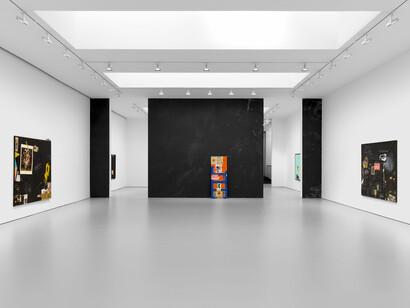 Installation view, Raymond Saunders: Post No Bills, David Zwirner, New York, February 22–April 6, 2024.
Courtesy David Zwirner