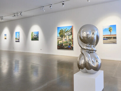 Marcel Rusu, Mirage city, exhibition view. Courtesy of JD Malat Gallery 